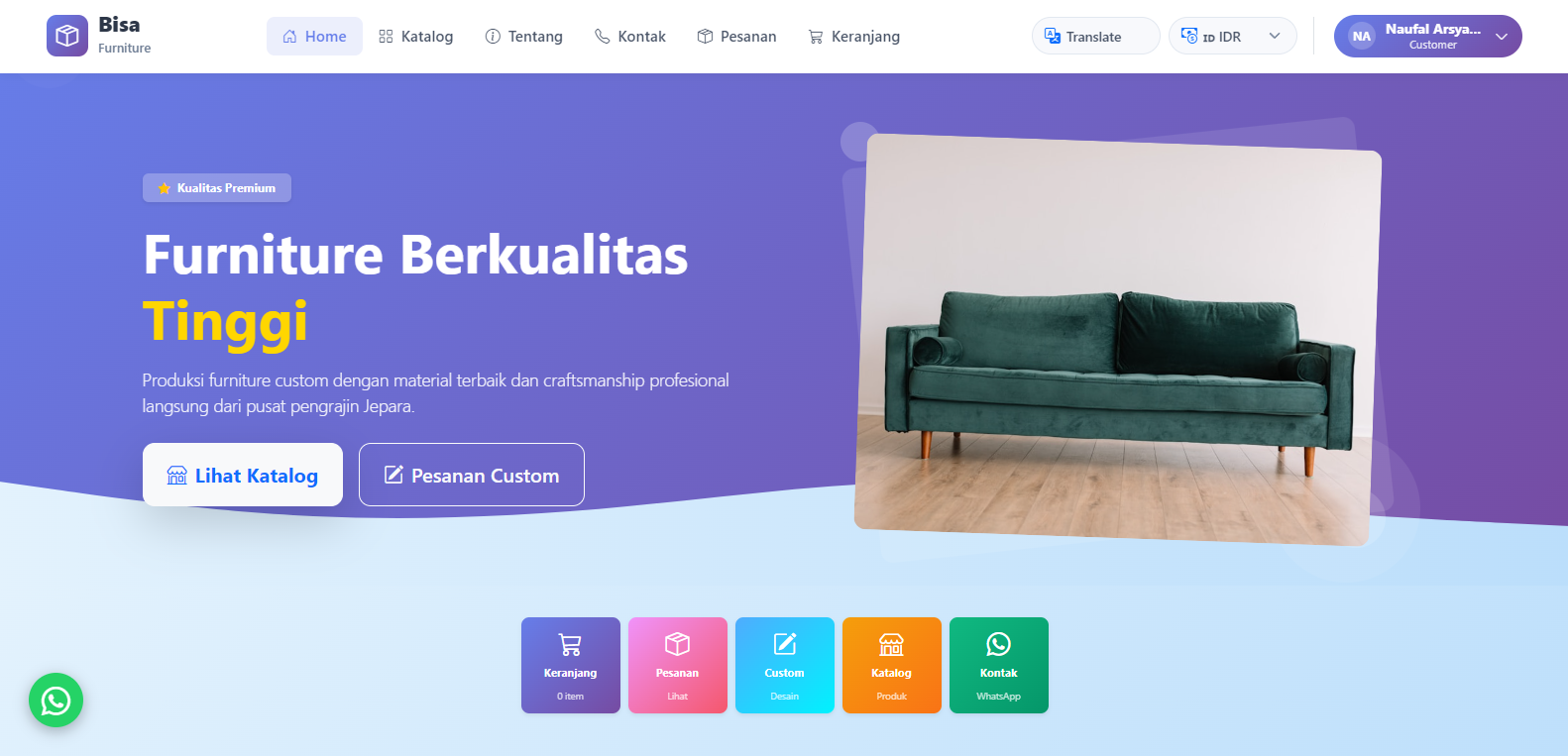 Bisa Furniture E-commerce